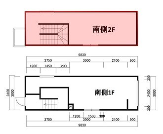 B-1824 豊中市服部元町1丁目 貸事務所南